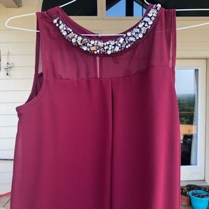 MAROON TANK!CHEAP & GOOD CONDITION🌸 trendy&cute🌼